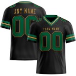 Custom Black Kelly Green-Old Gold Mesh Authentic Football Jersey Custom Black Kelly Green-Old Gold Mesh Authentic Football Jersey