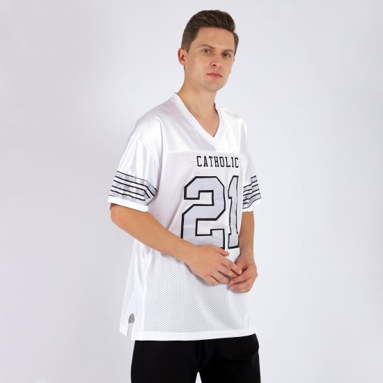 Custom White Silver-Black Mesh Authentic Football Jersey Custom White Silver-Black Mesh Authentic Football Jersey