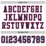 Custom White Navy-Red Mesh Authentic Throwback Football Jersey Custom White Navy-Red Mesh Authentic Throwback Football Jersey