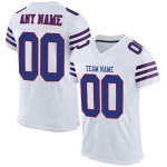 Custom White Royal-Red Mesh Authentic Football Jersey Custom White Royal-Red Mesh Authentic Football Jersey