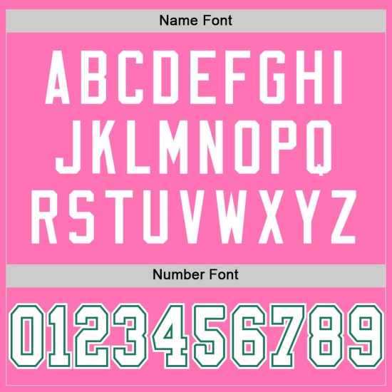 Custom Pink White-Kelly Green Mesh Authentic Football Jersey Custom Pink White-Kelly Green Mesh Authentic Football Jersey
