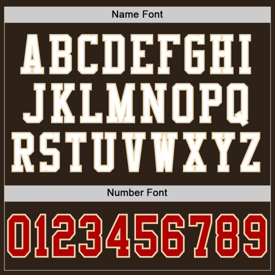 Custom Brown Red-Cream Mesh Authentic Football Jersey Custom Brown Red-Cream Mesh Authentic Football Jersey