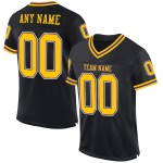 Custom Black Gold-Purple Mesh Authentic Throwback Football Jersey Custom Black Gold-Purple Mesh Authentic Throwback Football Jersey