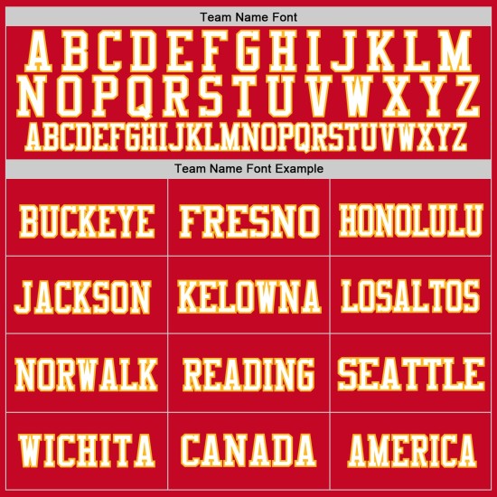 Custom Red Gold-White Mesh Authentic Football Jersey Custom Red Gold-White Mesh Authentic Football Jersey