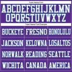 Custom Purple White-Powder Blue Mesh Authentic Football Jersey Custom Purple White-Powder Blue Mesh Authentic Football Jersey
