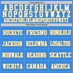 Custom Powder Blue White-Gold Mesh Authentic Football Jersey Custom Powder Blue White-Gold Mesh Authentic Football Jersey