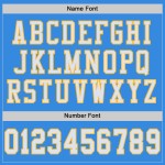 Custom Powder Blue White-Gold Mesh Authentic Football Jersey Custom Powder Blue White-Gold Mesh Authentic Football Jersey