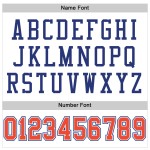 Custom White Orange-Royal Mesh Authentic Throwback Football Jersey Custom White Orange-Royal Mesh Authentic Throwback Football Jersey