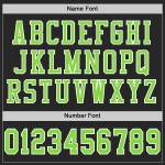 Custom Black Neon Green-White Mesh Authentic Football Jersey Custom Black Neon Green-White Mesh Authentic Football Jersey