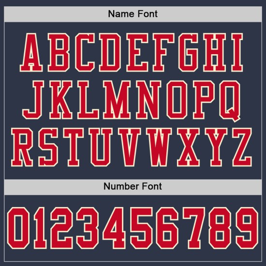 Custom Navy Red-Cream Mesh Authentic Throwback Football Jersey Custom Navy Red-Cream Mesh Authentic Throwback Football Jersey