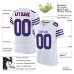Custom White Royal-Red Mesh Authentic Football Jersey Custom White Royal-Red Mesh Authentic Football Jersey