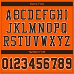 Custom Orange Brown-White Mesh Authentic Football Jersey Custom Orange Brown-White Mesh Authentic Football Jersey