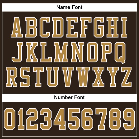 Custom Brown Old Gold-White Mesh Authentic Football Jersey Custom Brown Old Gold-White Mesh Authentic Football Jersey