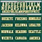 Custom Green Gold-White Mesh Authentic Football Jersey Custom Green Gold-White Mesh Authentic Football Jersey