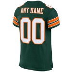 Custom Green White-Orange Mesh Authentic Football Jersey Custom Green White-Orange Mesh Authentic Football Jersey