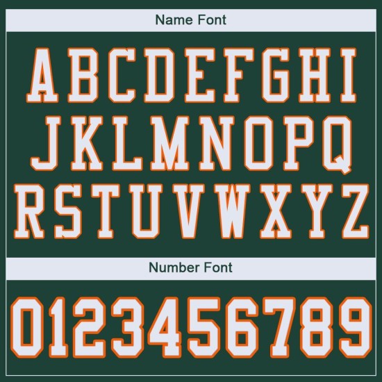 Custom Green White-Orange Mesh Authentic Football Jersey Custom Green White-Orange Mesh Authentic Football Jersey